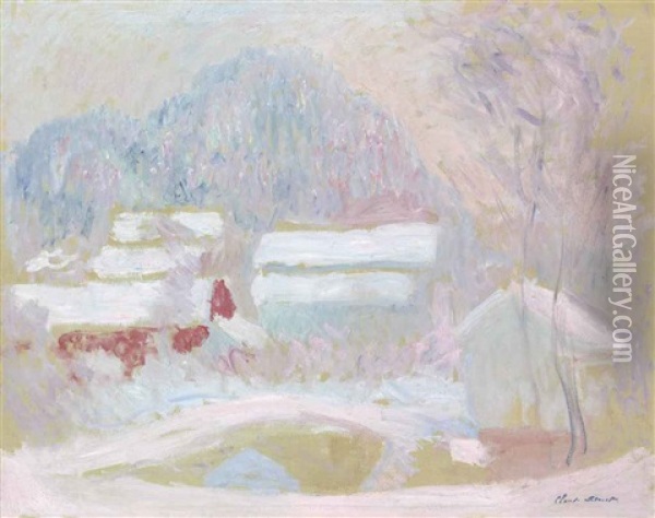 Paysage De Norvege, Sandviken Oil Painting - Claude Monet