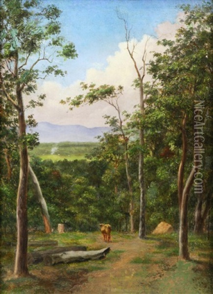 Rural Scene Oil Painting - James Howe Carse