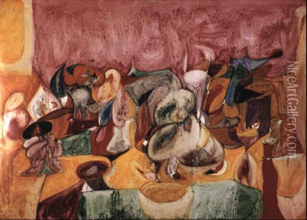 Scent Of Apricots On The Fields Oil Painting - Arshile Gorky