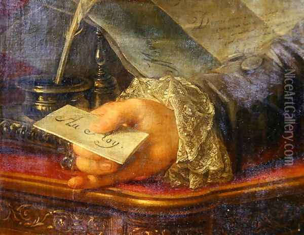 Charles Gravier (1719-87) Count of Vergennes (detail) Oil Painting - Antoine-Francois Callet