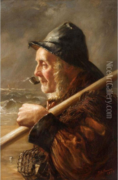 The Fisherman Oil Painting - Thomas Selby Cousins