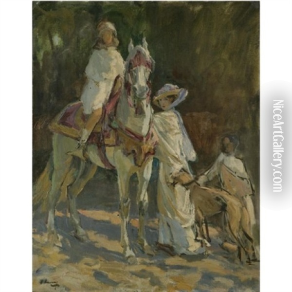 Sketch For In Morocco Oil Painting - John Lavery