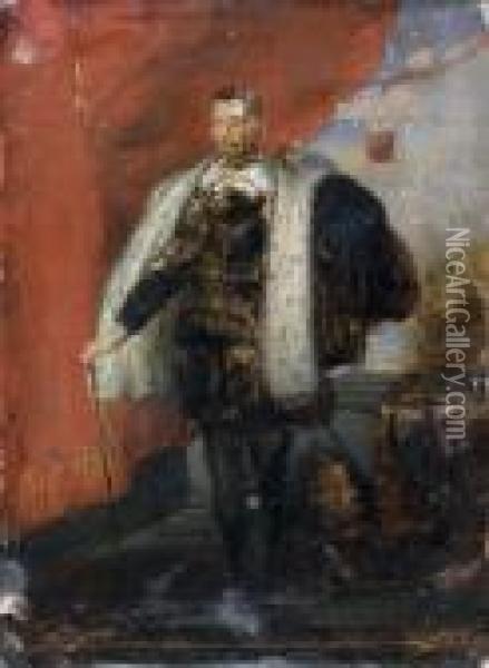 Portrait De Francois Ier De Medicis Oil Painting - Richard Parkes Bonington