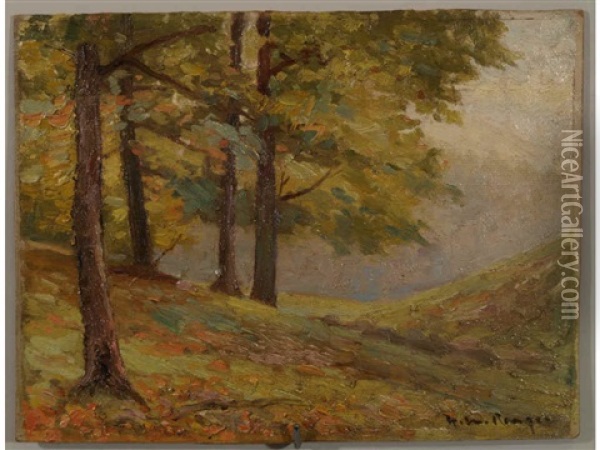 Autumn Forest Oil Painting - Henry Ward Ranger