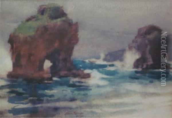 Rock Formation, Burgao Oil Painting - James Paterson