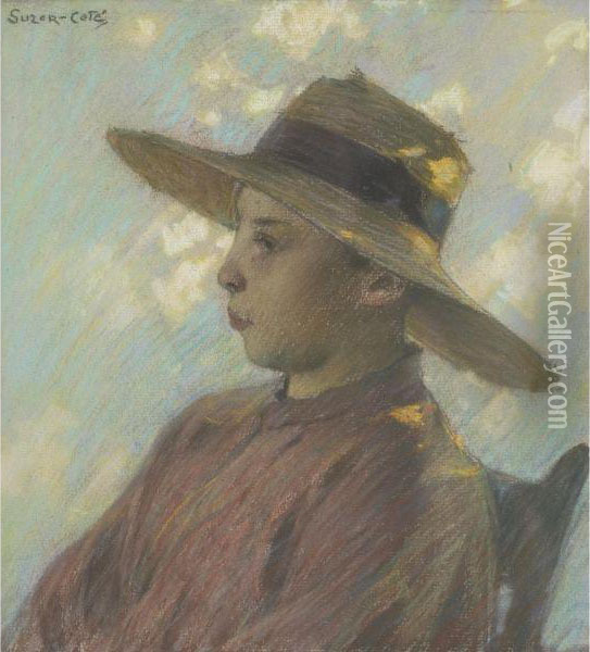 Portrait Of J.g. Poisson Oil Painting - Marc-Aurele Foy De Suzor-Cote