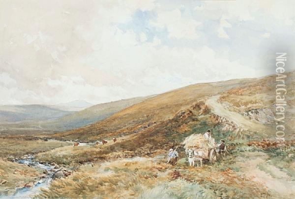Moorland Landscape Oil Painting - Edmund Morison Wimperis
