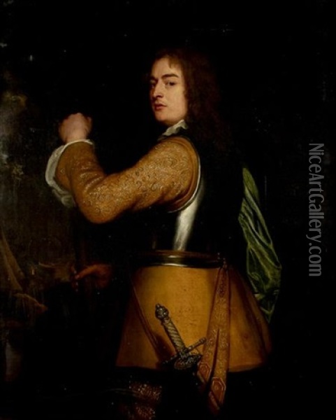 Portrait Of The Fourth Viscount Of Kilmorey Oil Painting - John Hayls
