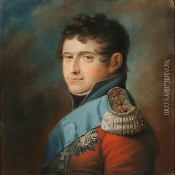 Portrait Of King Christian Viii Oil Painting - Friederich Carl Groger