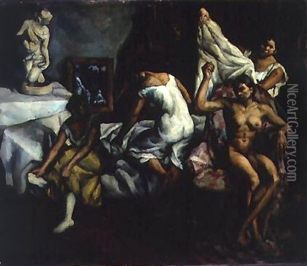 Models 1916 2 Oil Painting - Tibor Duray