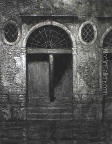 A Doorway In Venice Oil Painting - Hermann Dudley Murphy