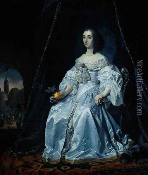 Princess Henrietta Mary Stuart Oil Painting - Bartholomeus Van Der Helst