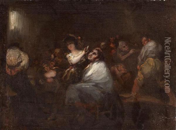 Le Descanona Oil Painting - Francisco De Goya y Lucientes