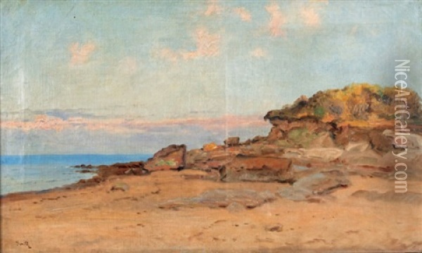 Noirmoutier, Les Rochers Oil Painting - Marie Joseph Leon Clavel