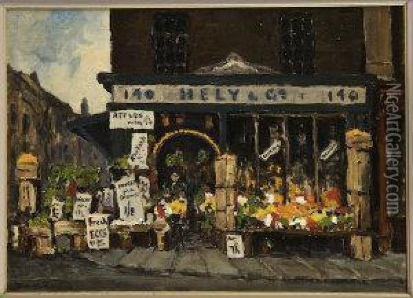 140 Lower Baggot Street Oil Painting - John Crampton Walker