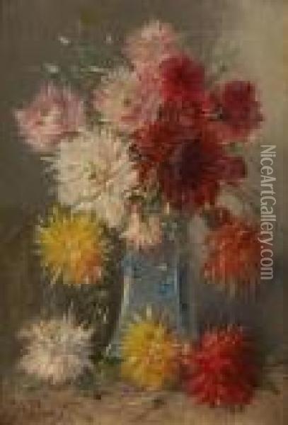 Vase Fleuri Oil Painting - Henry Schouten