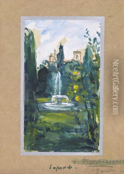 Jardin Du Vatican Oil Painting - Pierre Laprade