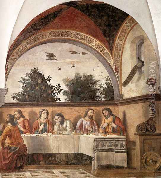 Last Supper (detail 2) 1480 Oil Painting - Domenico Ghirlandaio