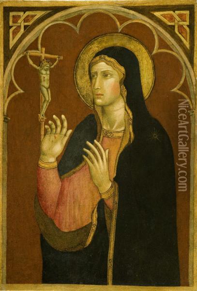 Madonna Orante Oil Painting - Martino Di Bartolomeo Di Biagio