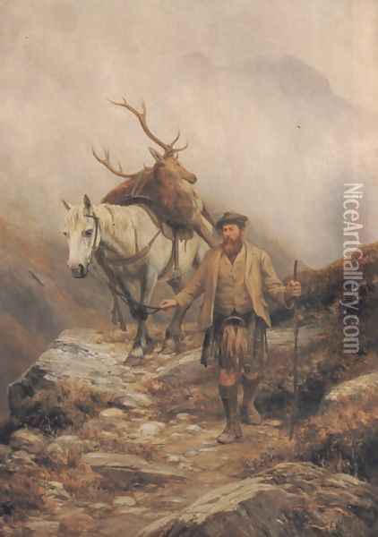 Deer Stalking Oil Painting - Charles Edward Johnson