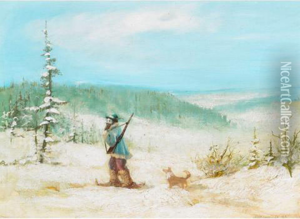 The Hunter Oil Painting - Forshaw Day
