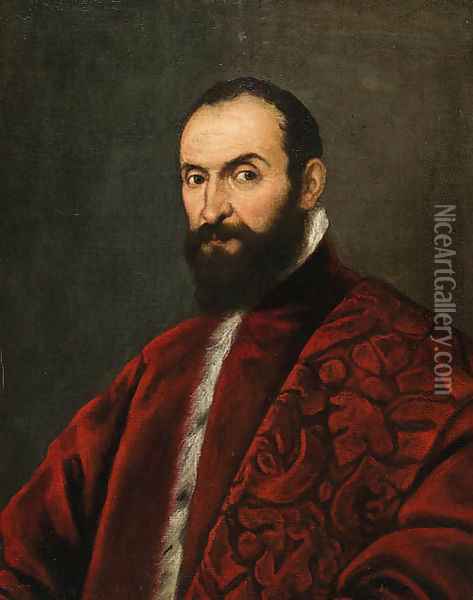 Portrait of a Venetian Senator Oil Painting - Bernardo Strozzi