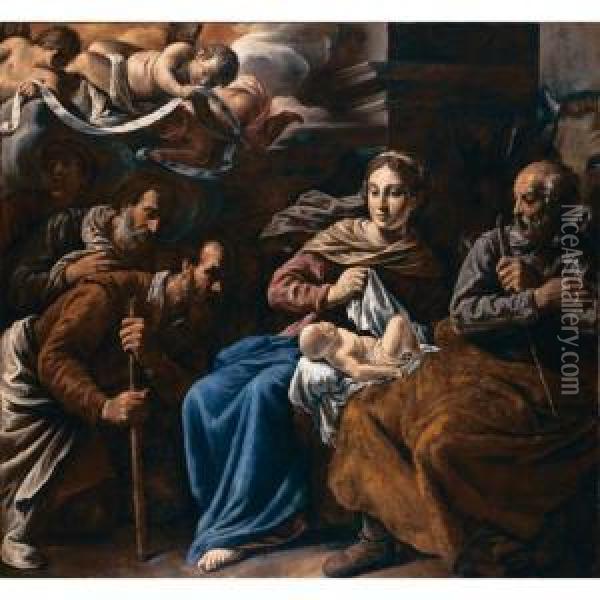 Adorazione Dei Pastori Oil Painting - Marcantonio Bassetti