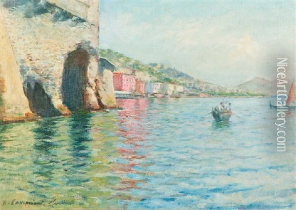Napoli Oil Painting - Alceste Campriani