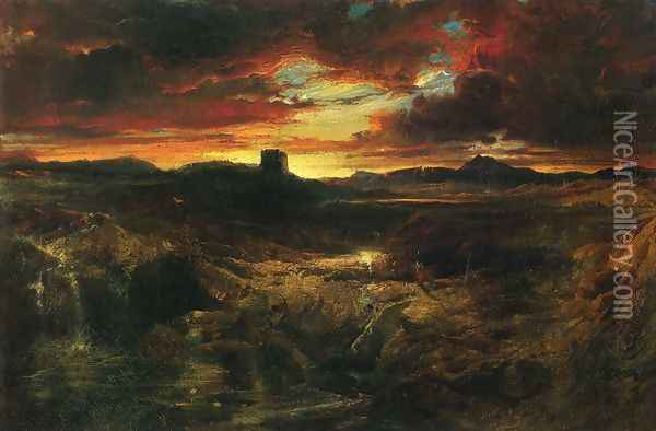 Childe Roland to the Dark Tower Came Oil Painting - Thomas Moran