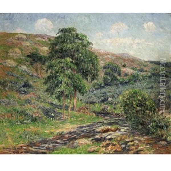 Les Monts D'arree, Le Dour-du Oil Painting - Henry Moret