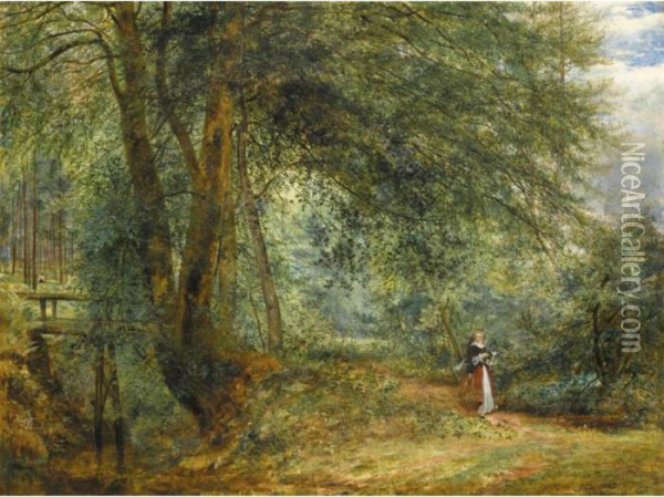 Hour With The Poets In The Leafy Month Of June Oil Painting - Richard Redgrave