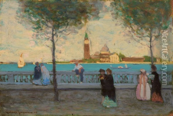 Late Afternoon, Venice Oil Painting - Clarence Alphonse Gagnon