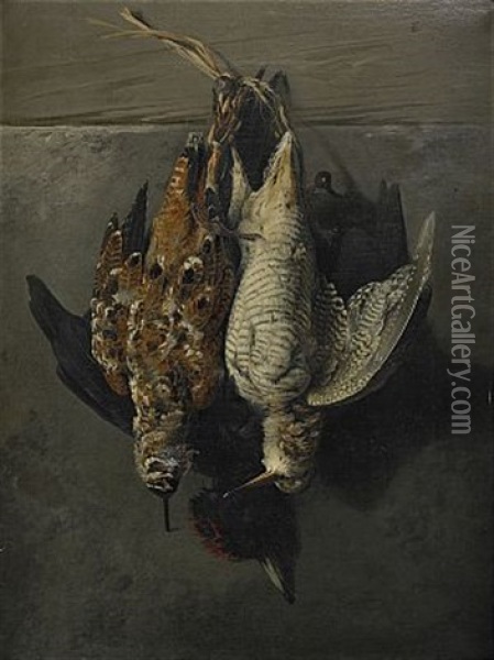 Hangande Faglar Oil Painting - Theodor Lundh