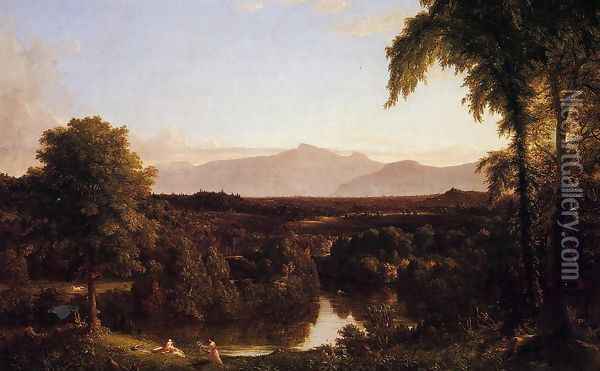 View on the Catskill - Early Autumn Oil Painting - Thomas Cole