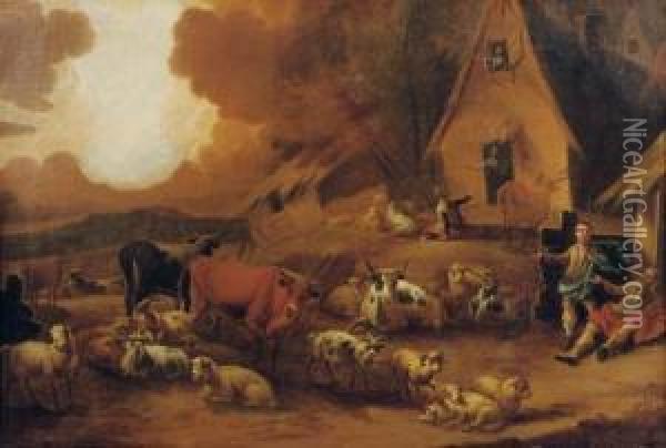 The Annunciation To The Shepherds Oil Painting - Benjamin Gerritsz. Cuyp