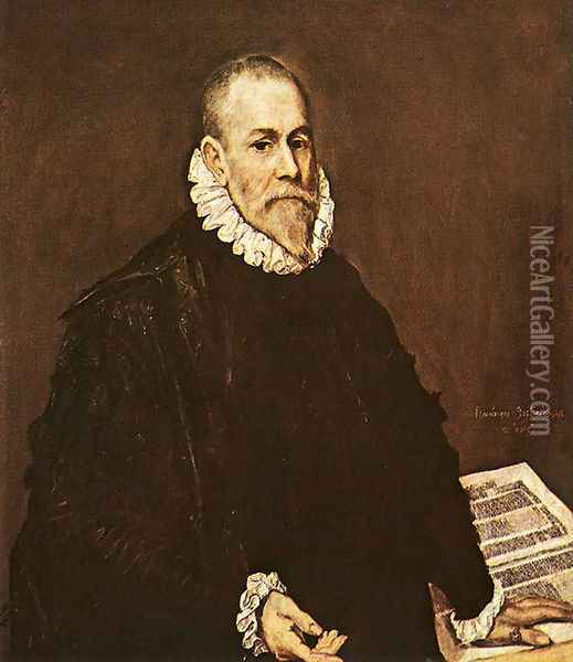 Portrait of a Doctor Oil Painting - El Greco (Domenikos Theotokopoulos)