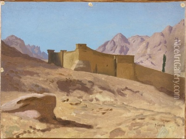 Le Monastere Sainte-catherine Au Mont Sinai Oil Painting - Jean-Leon Gerome