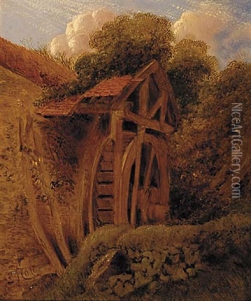 The Water Mill Oil Painting - George Vicat Cole