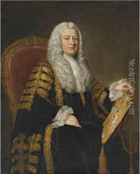 Portrait Of Philip Yorke Oil Painting - Hoare, William, of Bath