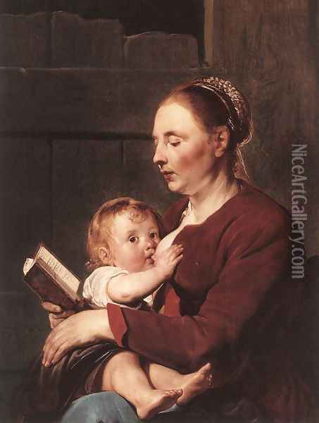 Mother and Child 1622 Oil Painting - Pieter de Grebber