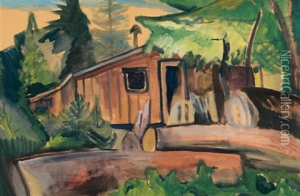 The Shack Oil Painting - Emily Carr