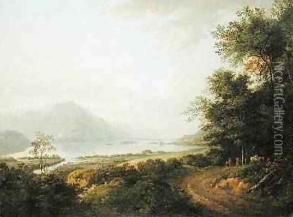 Loch Awe Argyllshire 1780-1800 Oil Painting - Alexander Nasmyth