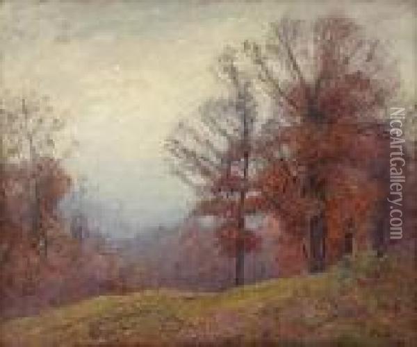 Autumn Trees Oil Painting - Theodore Clement Steele