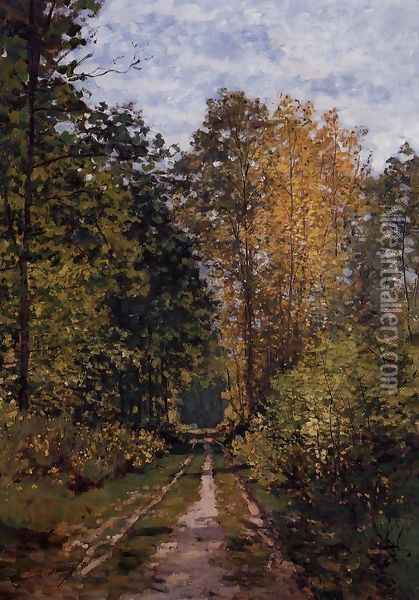 Path In The Forest Oil Painting - Claude Oscar Monet
