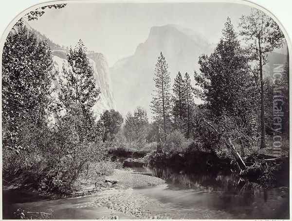 Taysayac, Half Dome, Yosemite Oil Painting - Carleton Emmons Watkins
