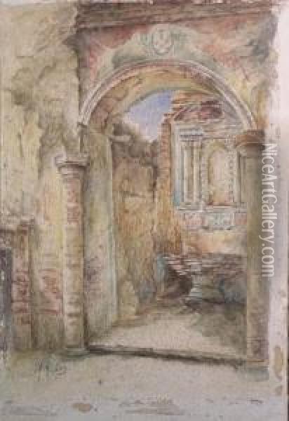 Arched Passageway Oil Painting - Marie Antoinette Ney
