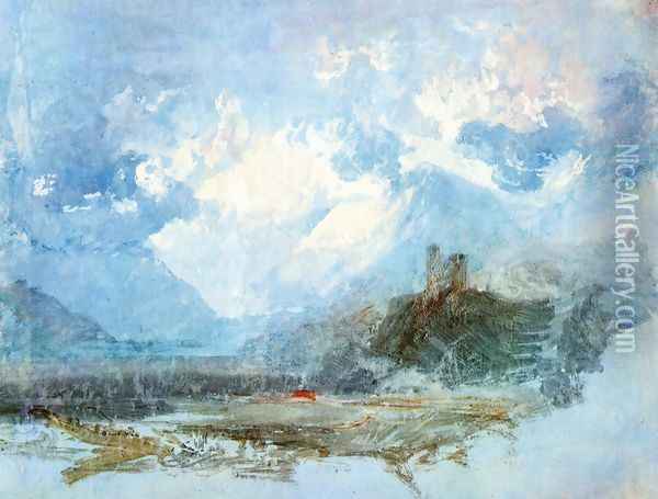 Dolbadern Castle 1799 Oil Painting - Joseph Mallord William Turner