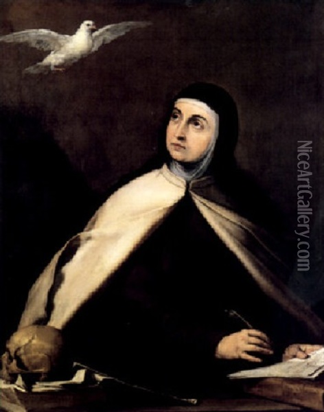 Saint Teresa Of Avila Oil Painting - Jusepe de Ribera
