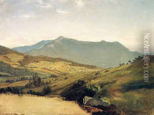 View of Mount Mansfield Oil Painting - John Frederick Kensett
