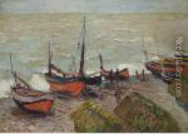 Bateaux De Peche Oil Painting - Claude Oscar Monet